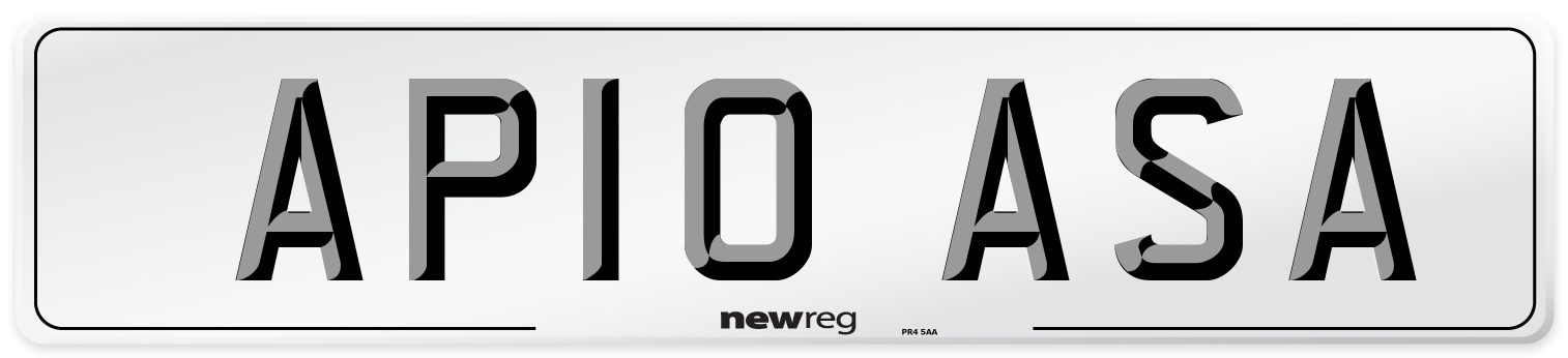 AP10 ASA Number Plate from New Reg